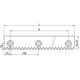 STFH350909 VKE | Size 35 Guideway flat rail rack