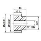 SGSP40-CP10 VKE | 40 Guid Drive pinion