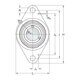 FYTB 20 TF VKE | Овальный фланцевый шарикоподшипниковый узел