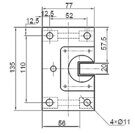 KGB52.2R VKE | 52 type  Roller support (right hand version)