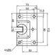 KGB40.3R VKE | 40 type  Roller support (left hand version)