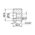 STGH350906 VKE | Size 35 Guideway flat rail rack