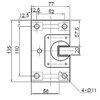 KGB52.3R VKE | 52 type  Roller support (right hand version)