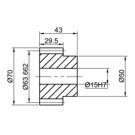 SGSP35 VKE | Size 35 Drive pinion for V bars