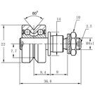 NR22 VKE | Roll Roller for guideway V bars