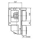 KGB90.3R VKE | 90 type  Roller support (right hand version)